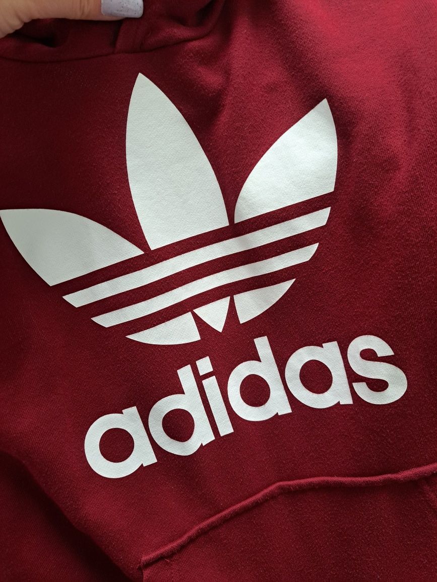 Bluza Adidas burgundowa