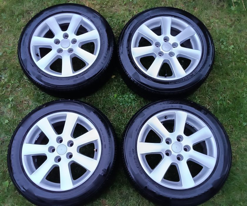 Alufelgi BORBET 5x112 VW Skoda + Opony wielosezonowe 205/55/16 2022r