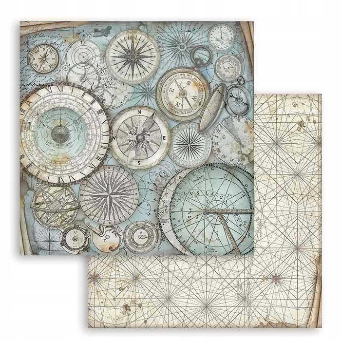 Papiery do scrapbookingu DIY Sir Vagabond, 30,5x30,5cm 10 ARKUSZY s855