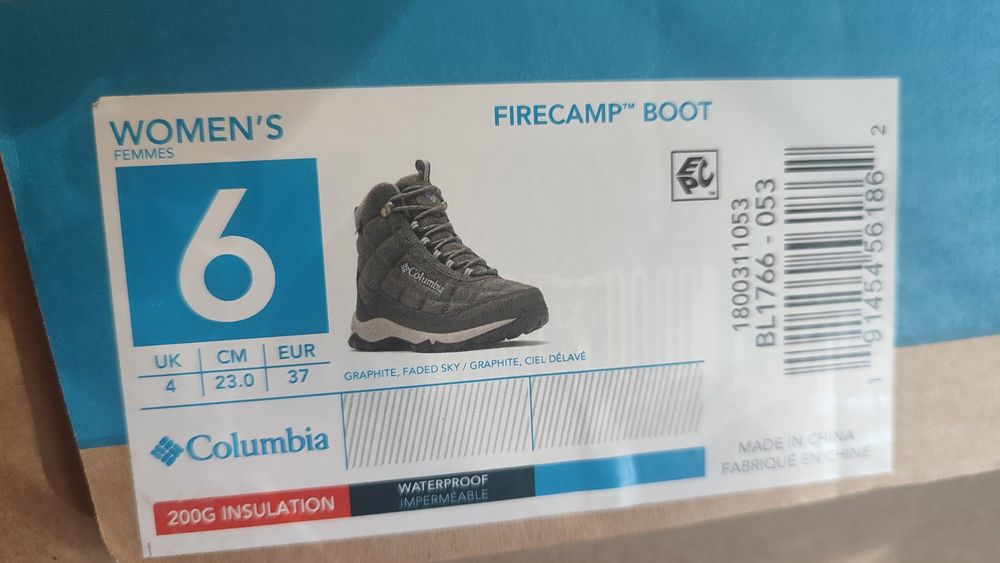 Зимові черевики Columbia, водонепроникні