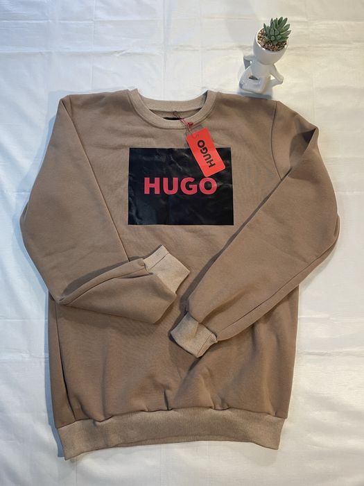 Чоловічий світшот Hugo Boss/ Худі Hugo Boss / Білий Коричневий