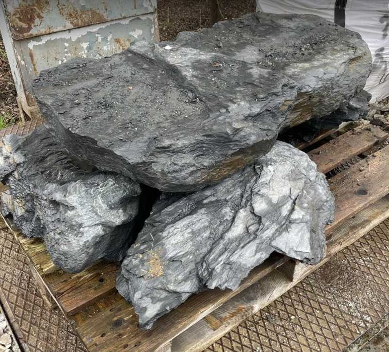 Czarny Monolit Skała Ozdobna Ogród Japoński Łupek Filitowy Dekoracja