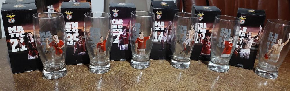 Copos coleção Benfica