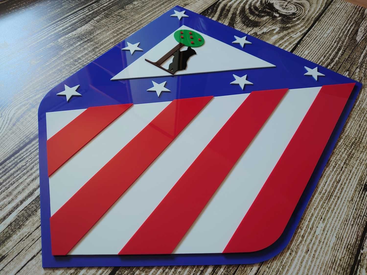 Atletico Madryt nowy Herb na ścianę do domu prezent na urodziny