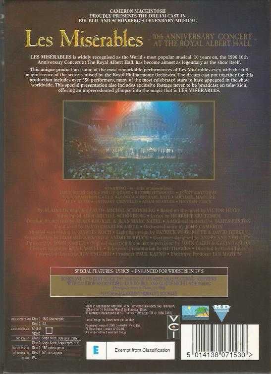 Les Misérables - Concert at The Royal Albert (2 DVD)