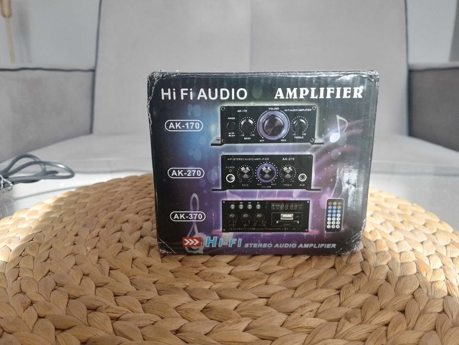 Wzmacniacz audio AK-170 + zasilacz 12V/6A (60W)