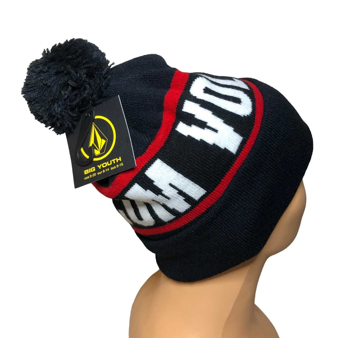 CH50 Ciepła Dziecięca Czapka VOLCOM Dwuwarstwowa Street Beanie 8-14lat