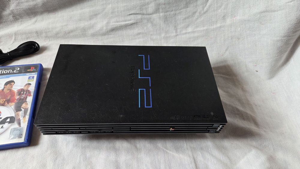 PlayStation 2 ps2 fat com comando e jogo