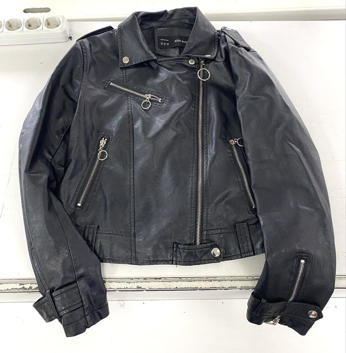 Кожанная куртка авирех стеганка avirex поставка вещей флис адидас реп