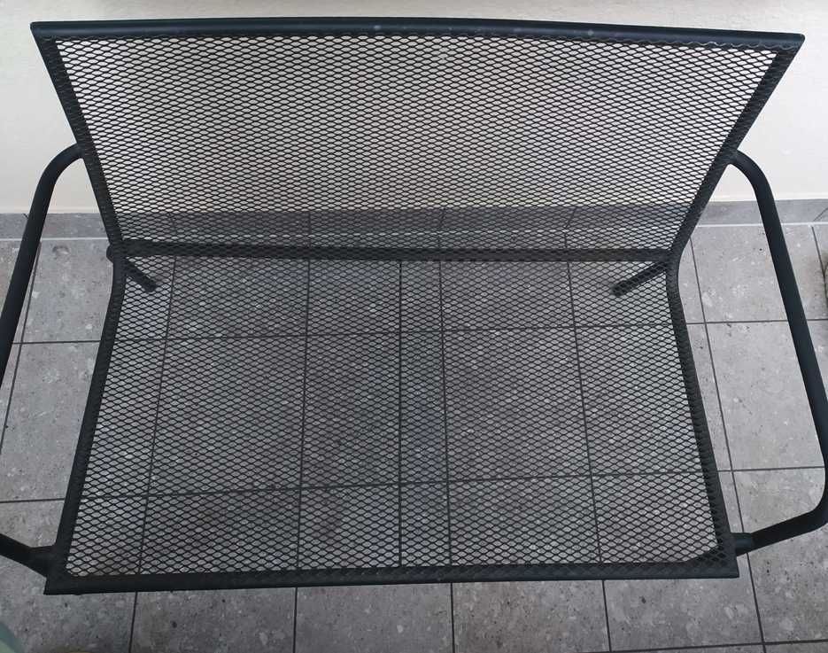 ławka ogrodowa metalowa / kwietnik
