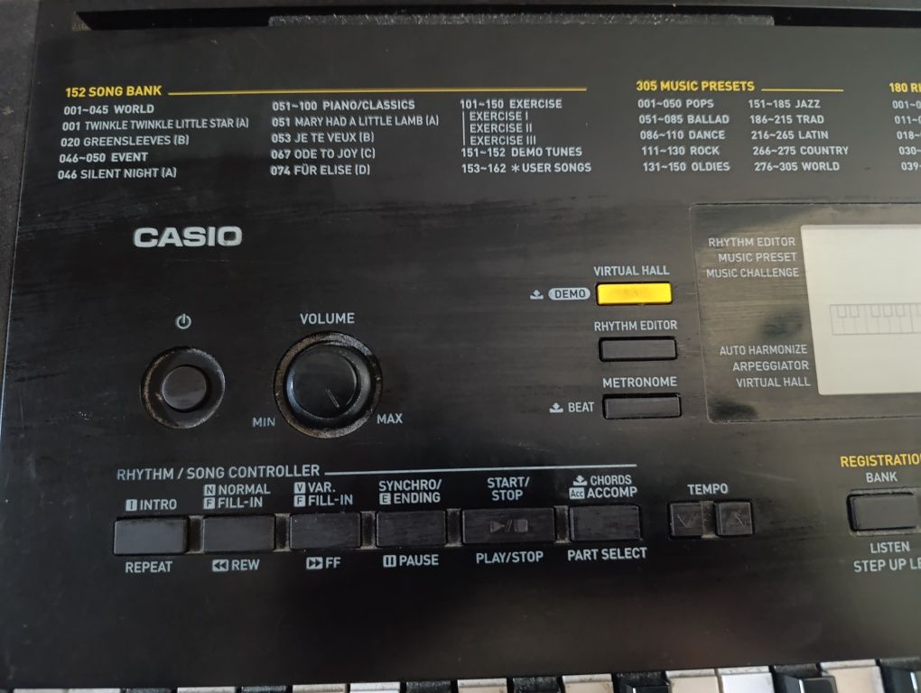 Keyboard Casio bez kabla