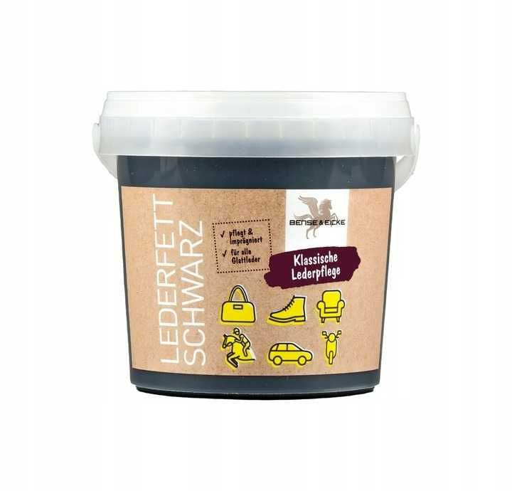 Smar do skór siodła ogłowia premium 1000ML balsam czarny
