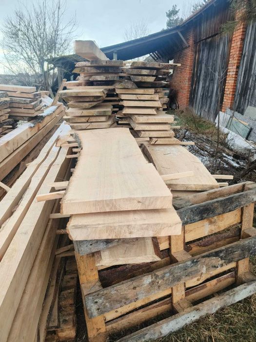 deski jesion dąb tarcica jesionowa dębowa mokra 5 cm 50mm