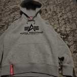 Alpha industries базове худі з великим логотипом