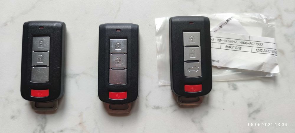 Ключ, брелок Mitsu Lanсer X, Outlander 3, Аутлендер Sport, ASX, PHEV