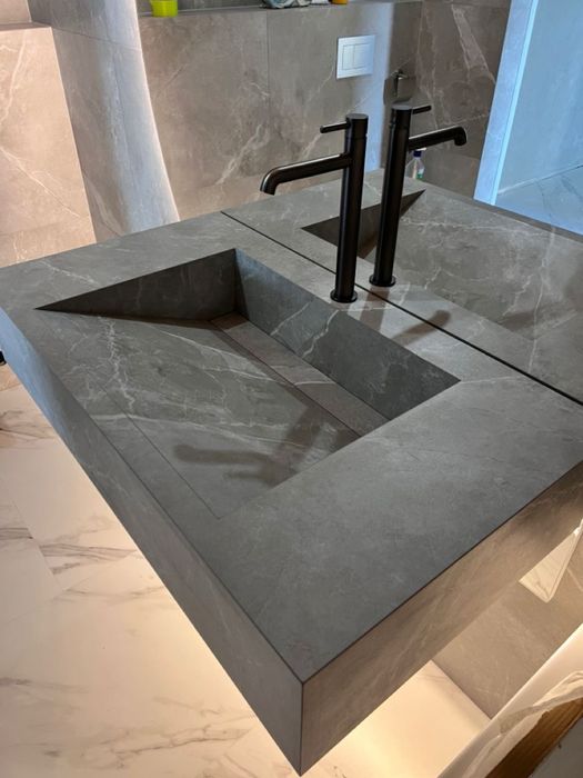 Виготовлення раковин з керамограніту/майстер плиточник