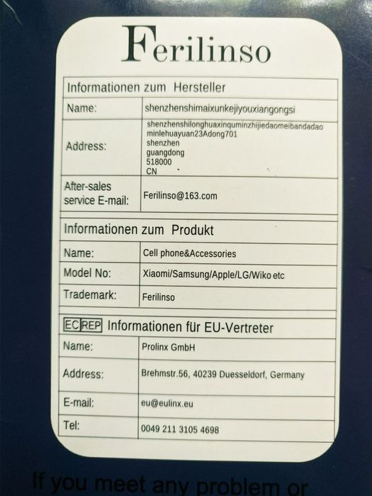 Комплект защитных стёкол и линз Ferilinso для IFONE 15 PRO(4+4).