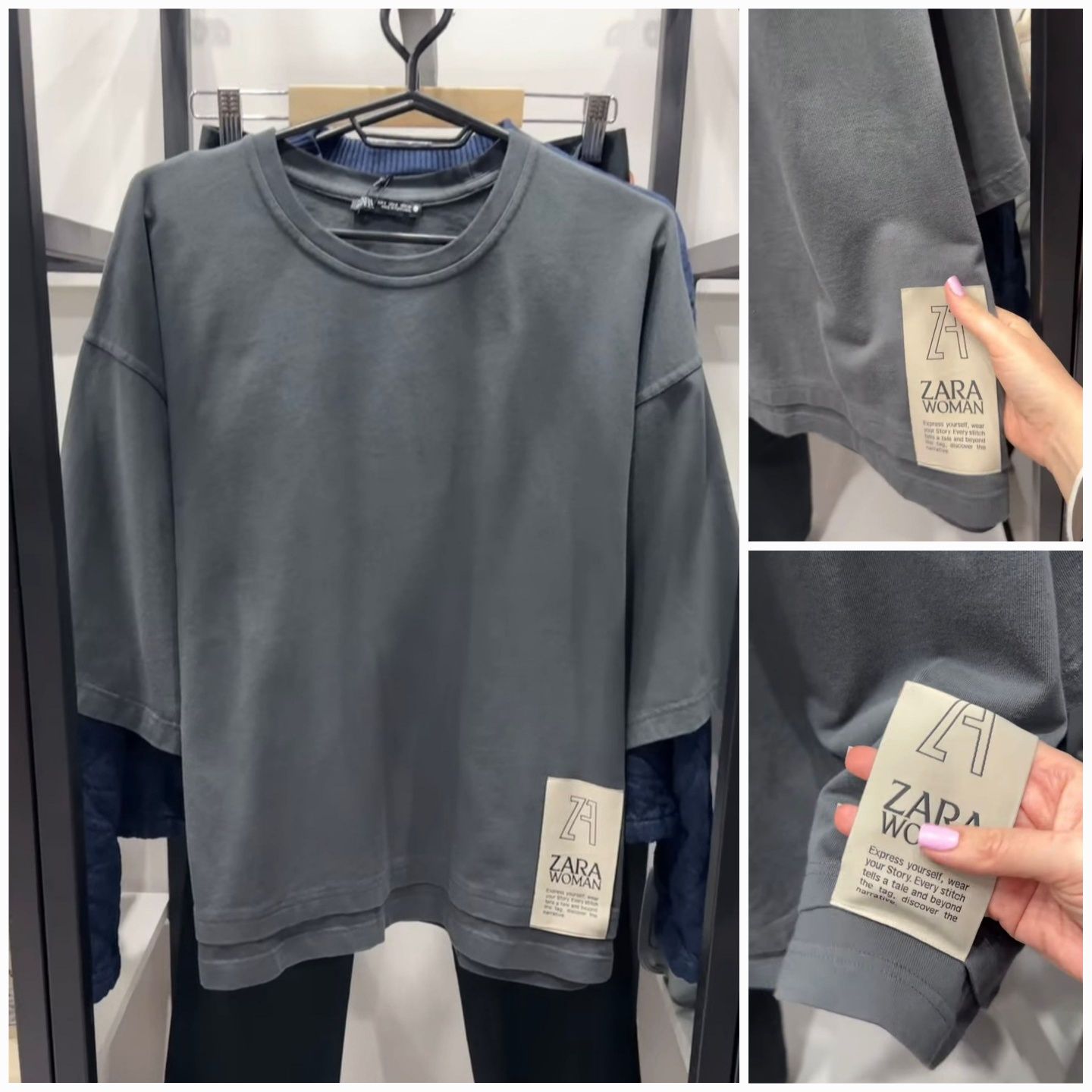 Zara трендова 100% бавовняна футболка оверсайз. Дуже стильна і якісна.