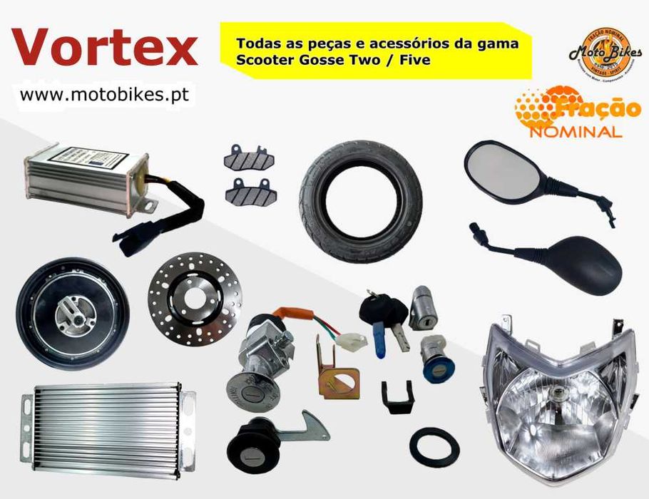 Scooter Vortex Gosse Two/FIVE/FOX/CITY/FALCON/X-ONE Peças