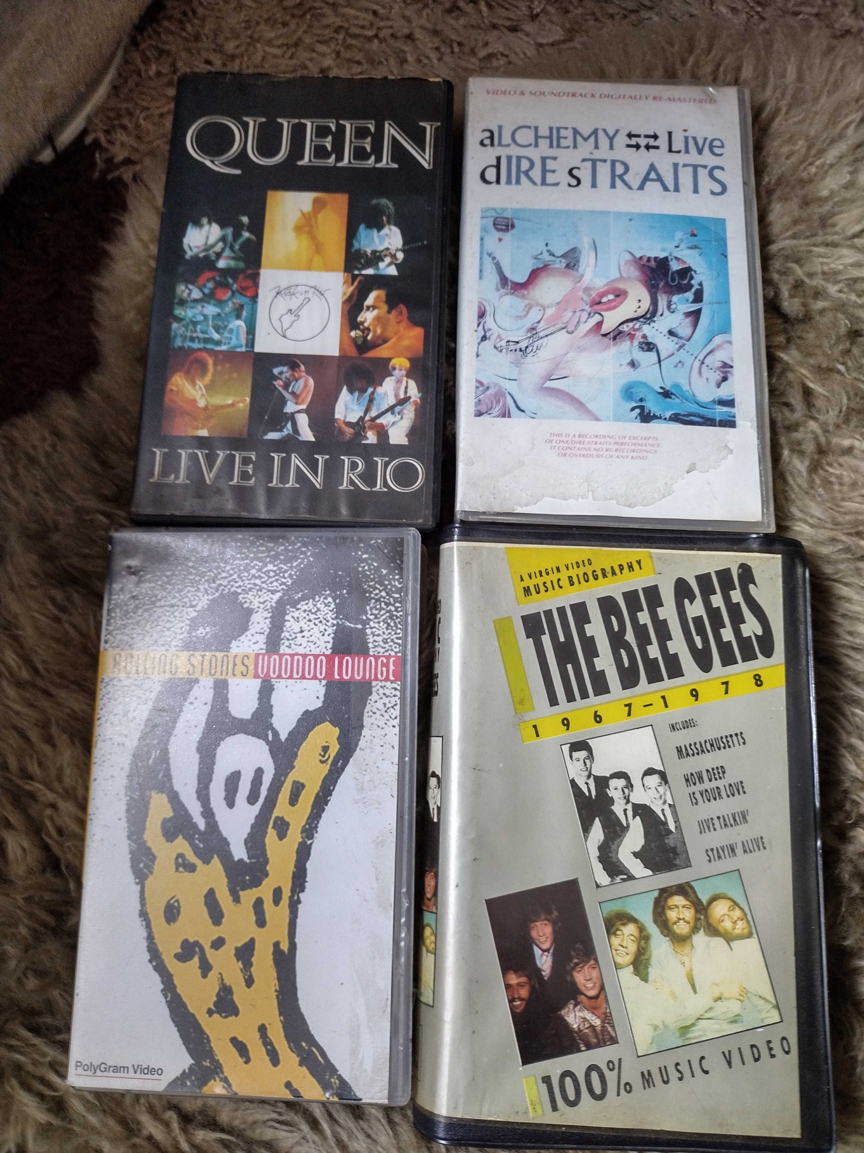 Zestaw 4 kaset VHS Muzyka