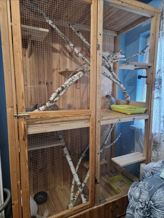 Woliera dla szynszyli, koszatniczek, ptaków, klatka