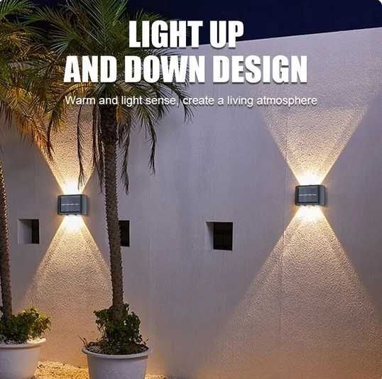 2 X Światło solarne zewnętrzne LED lampka solarna do ogrodu dekoracj