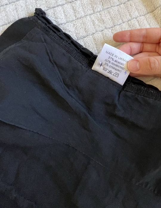 Топ-корсет "БЕРВУД" ROMASHKA чорний