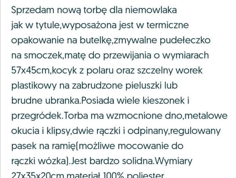 Torba Babymoov do wózka