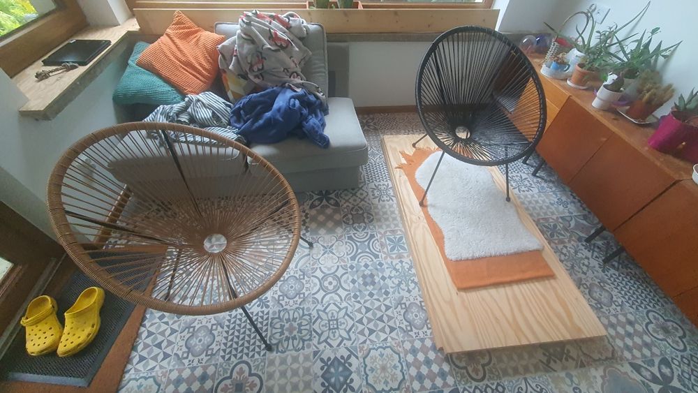 Sprzedam krzesła balkonowe ogrodowe tarasowe fotele UBBERUP 2szt