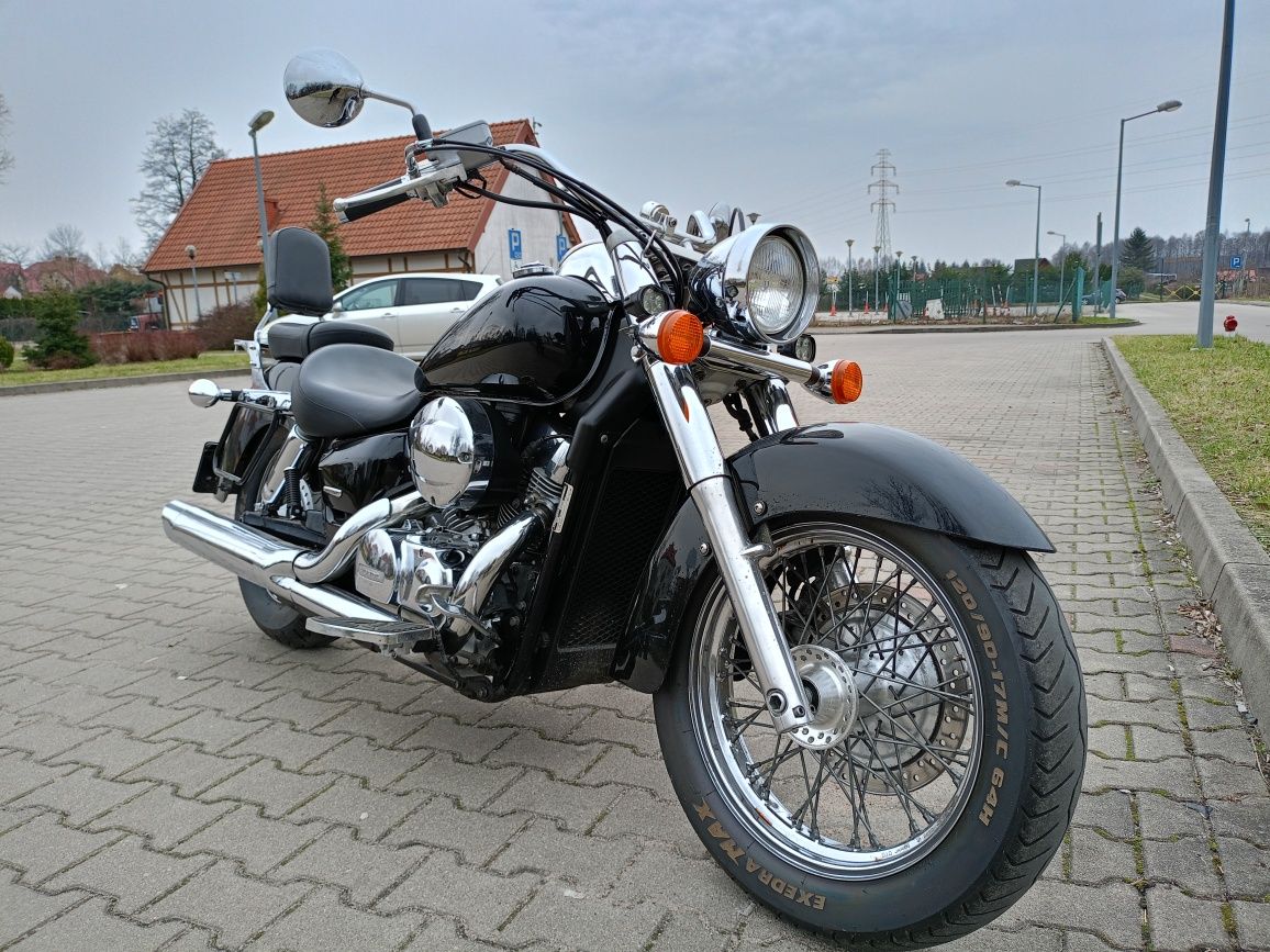 Honda Shadow 750. Kufry, owiewka