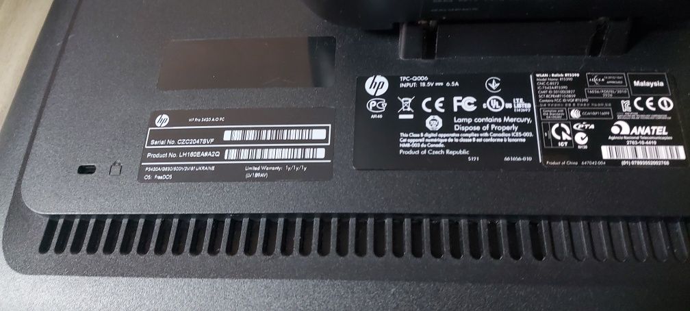 Моноблок Hp Pro 3420 TPC-Q006