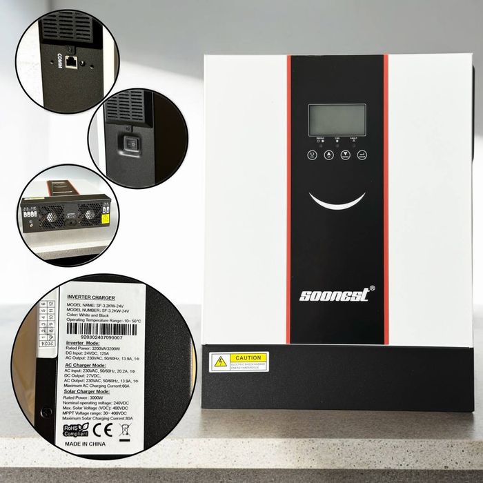 гібридний інвертор 24v 3.2kw