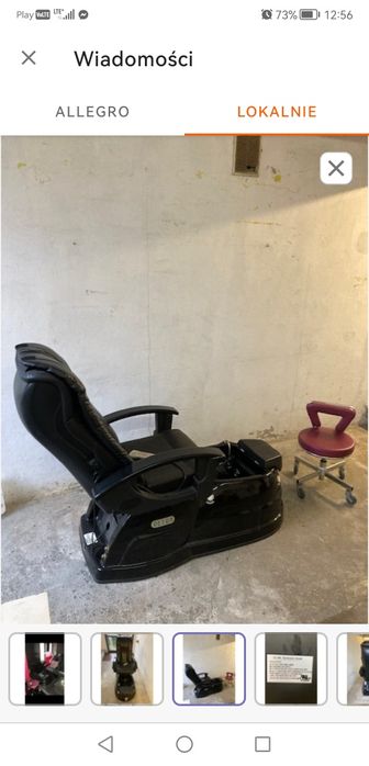 Fotel do pedicure z masażem