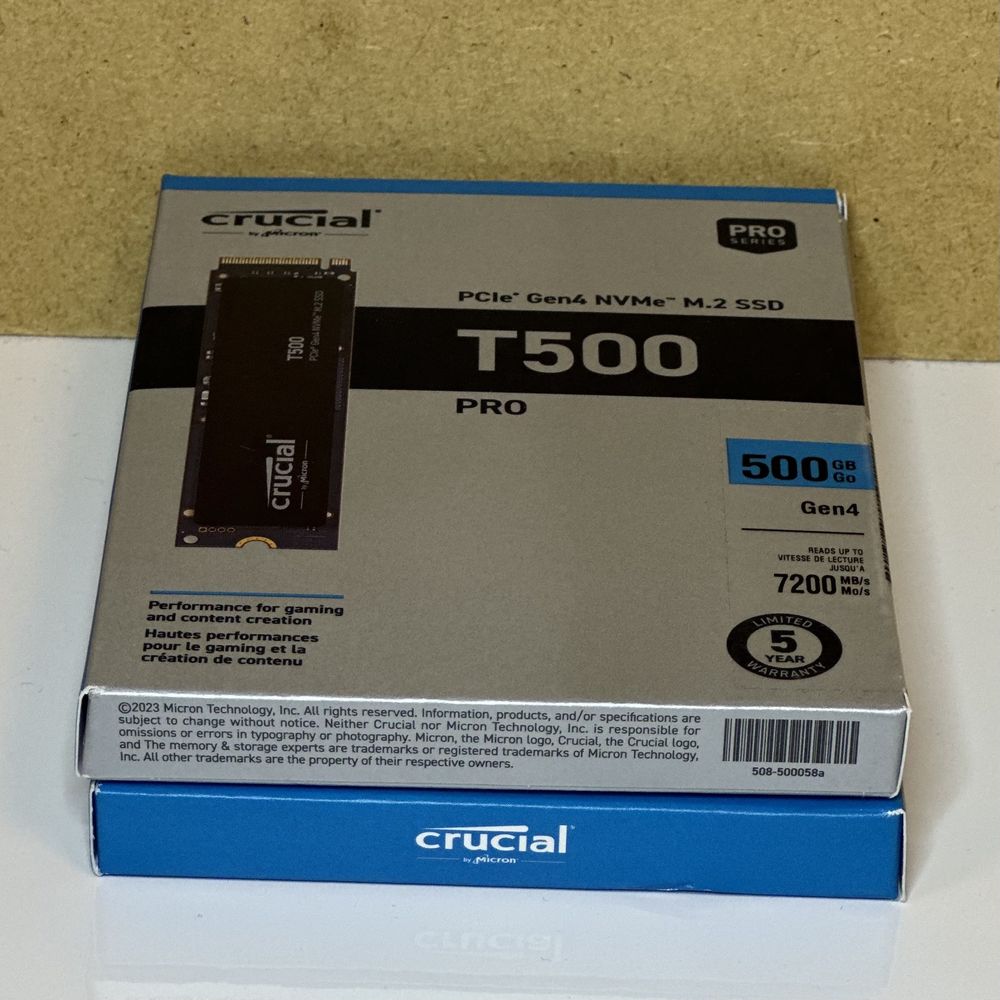 500ГБ Новий Твердотільний накопичувач SSD Crucial T500 Pro 500GB