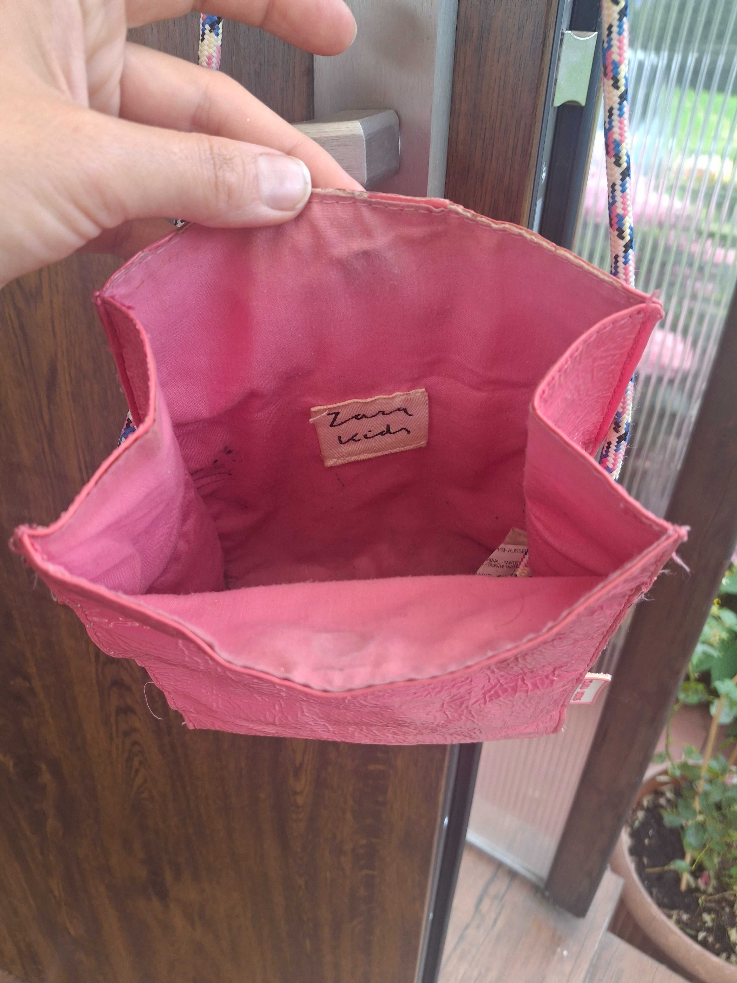 Torebka zara kids . Rozowa piekna. Orginal z anglii.