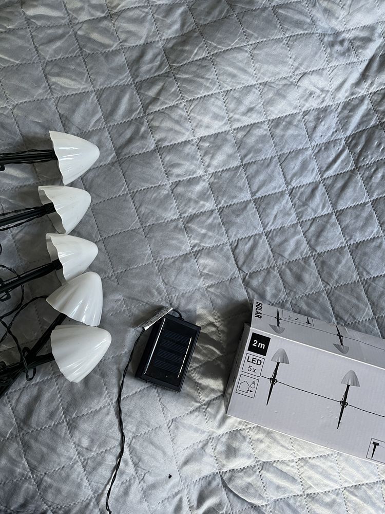 Grzybki lampki solarne lampki ogrodowe