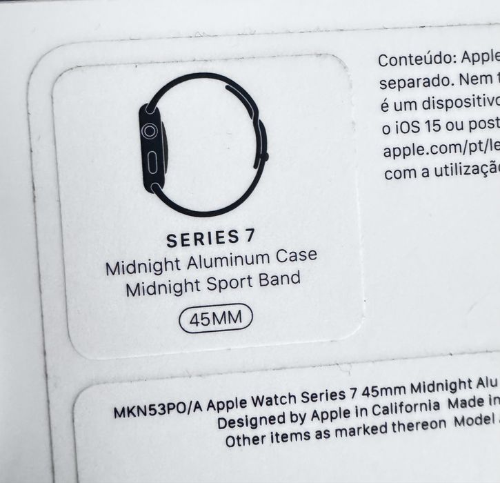 Apple watch Series 7 45mm NOVO na caixa