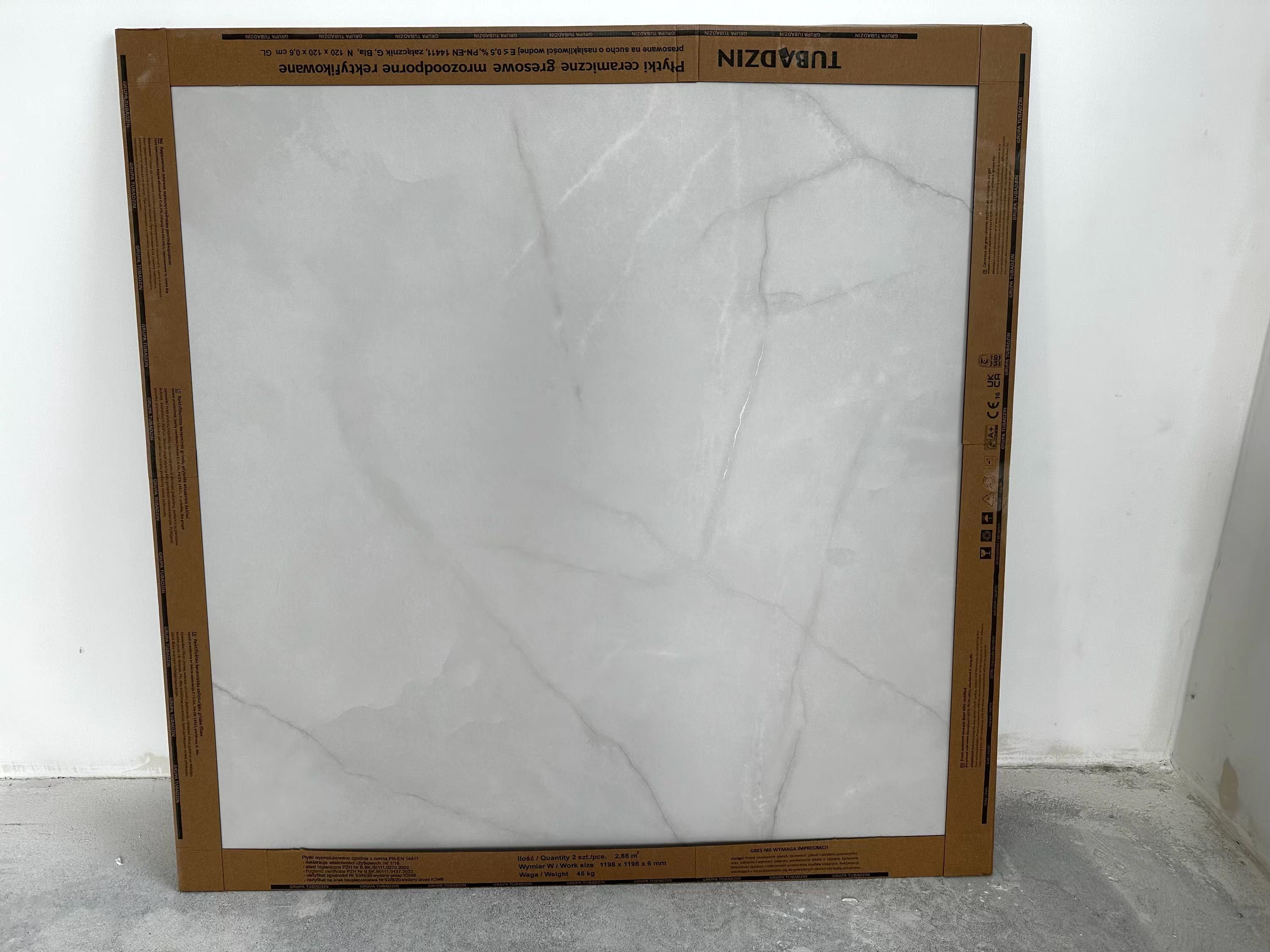 Tubądzin Onix Pearl płytka gresowa 1198 x 1198 mm (2 opakowania)