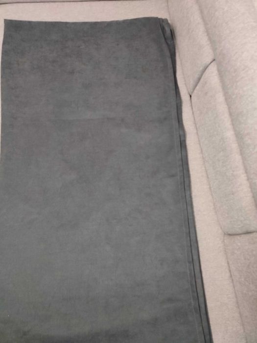 Комплект штор темно- сірого кольору