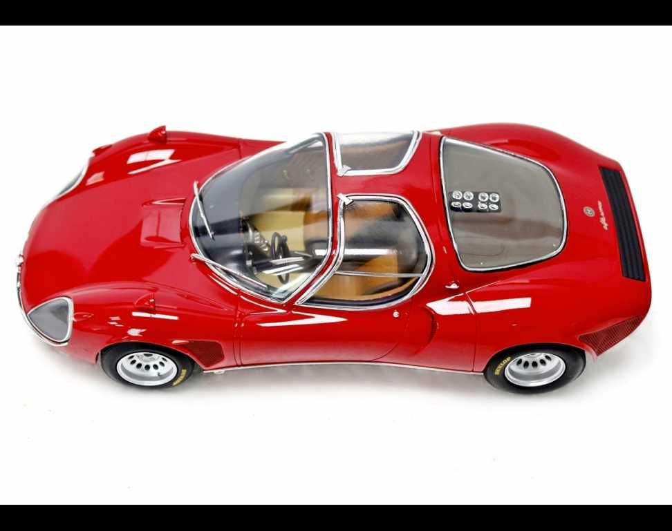 1:18 Laudoracing-Model Alfa Romeo 33 Coupe Stradale 1967 C Version red