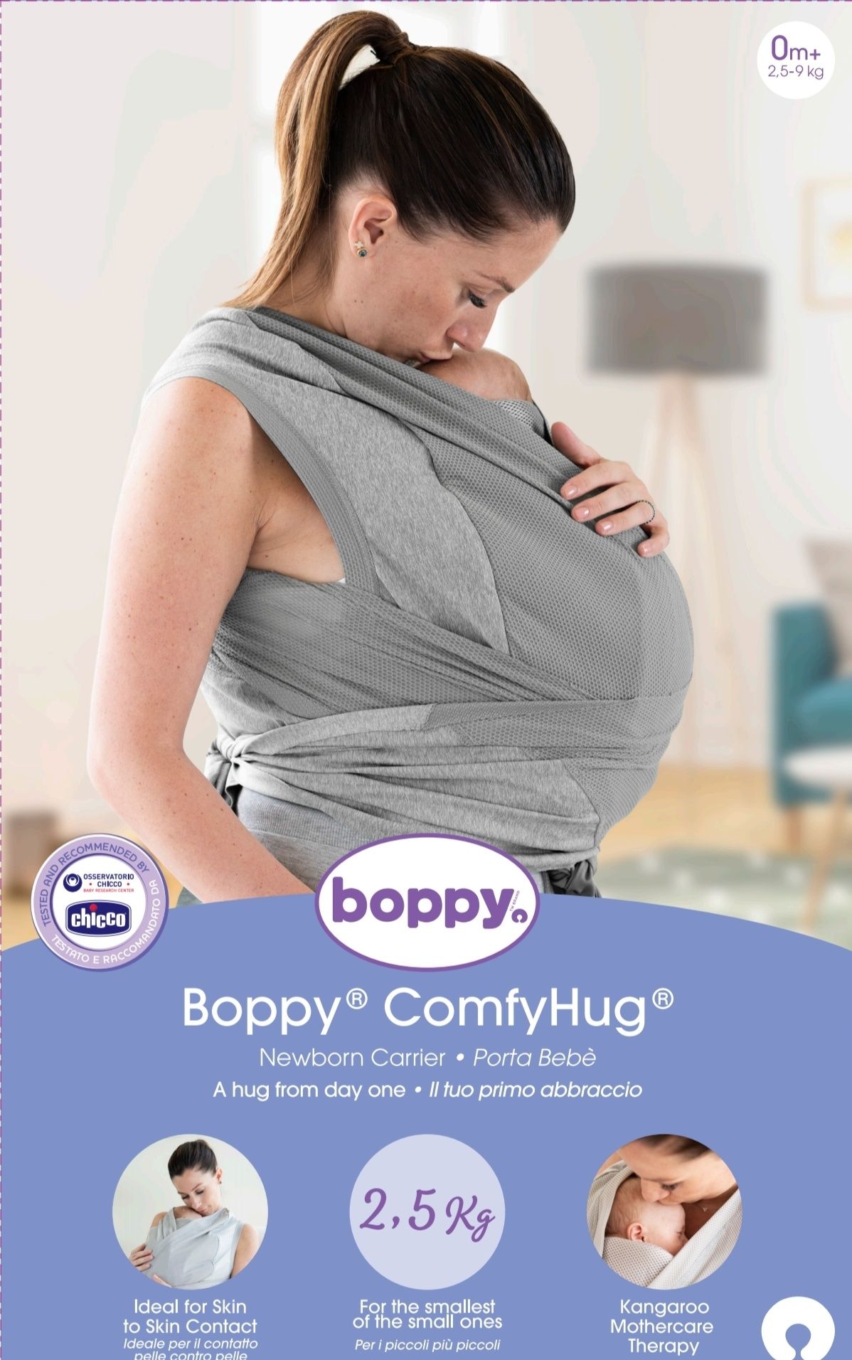 Marsúpio Chicco Boppy Comfyhug para recém-nascido (preço original 60€)