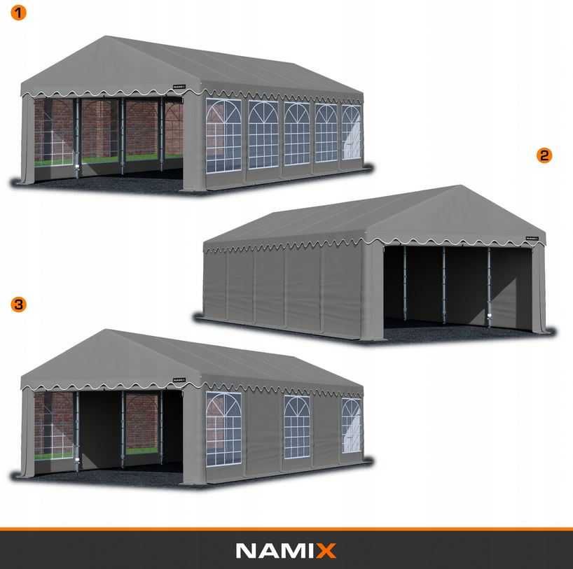 Namiot BASIC 3x3 magazynowy handlowy garaż PE 240g/m2