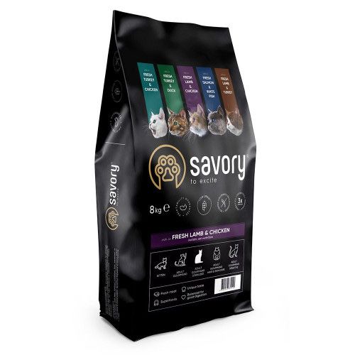 Savory Steril 8 kg/ Savory sterilized 8 kg для кастрованих котів