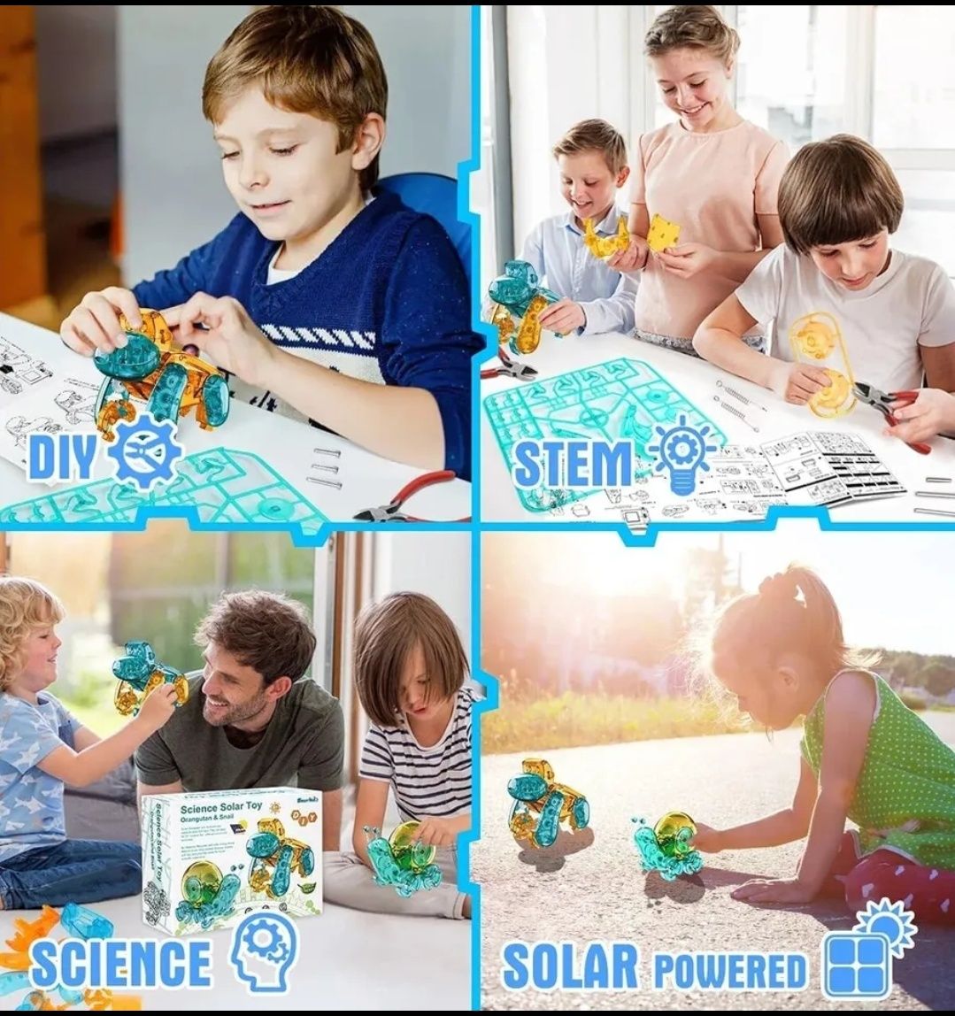 DIY ślimak solarny do samodzielnego zrobienia zabawa zabawka