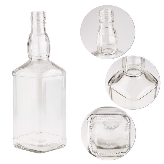 30x Butelka DANIELS 700 ml na alkohol, whisky, brandy z zakrętką