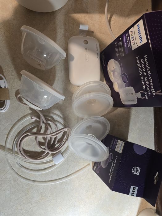 Laktator PHILIPS Avent Podwójny Hands-Free z dodatkowymi lejkami