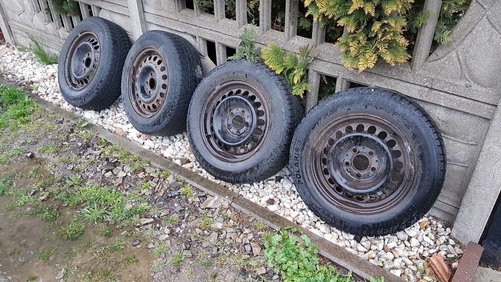 Felgi stalowe koła 5x112 Mercedes W124 W201 + Opony zimowe 195/65R15