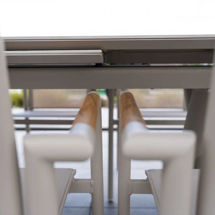 -40% Zestaw mebli ogrodowych ZUMM: LUMO 180 - 240 cm mokka