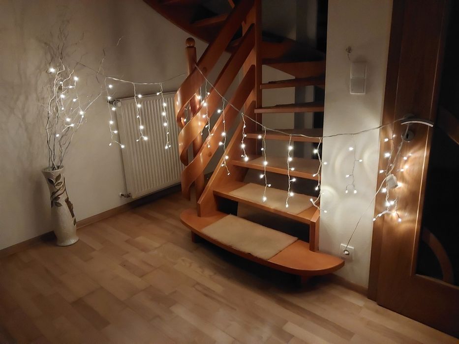 Kurtyna świetlna led schody balustrady 100szt 3m lampki święta 220v