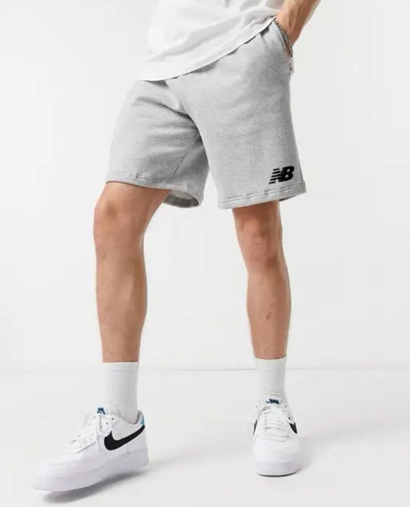 Мужские спортивные шорты New Balance NB черные серые нью беленс